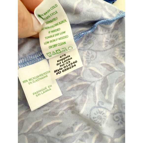 Lilly Pulitzer Have It Both Rays Henley Short Sleeve Pajama Top Medium NWT - Picture 6 of 6